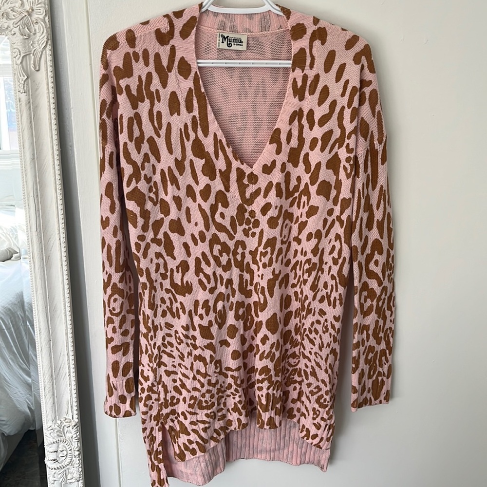 Show Me Your MuMu Cliffside Leopard sweater